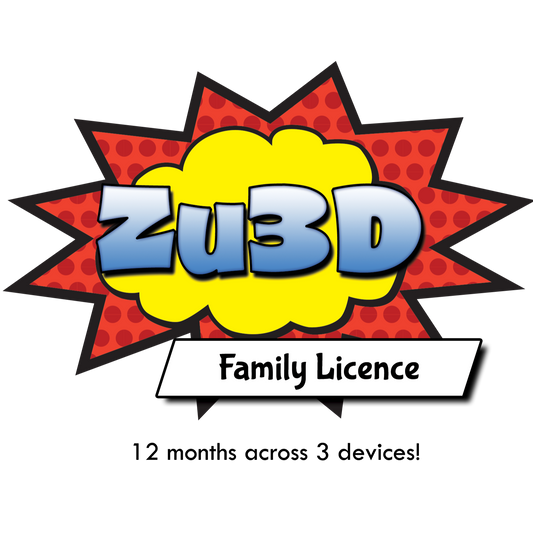 Zu3D Annual Family Licence